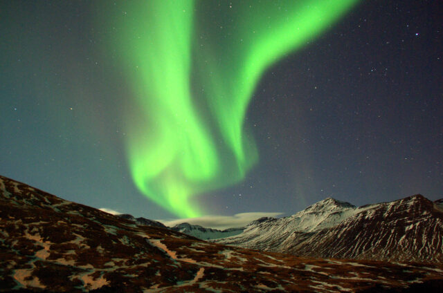 Polární záře nad Islandem, Island