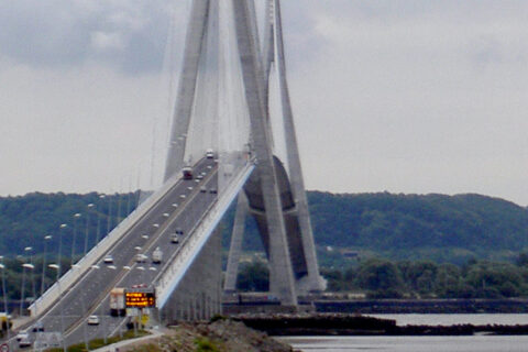 Pont de Normandie, Honfleur, Francie