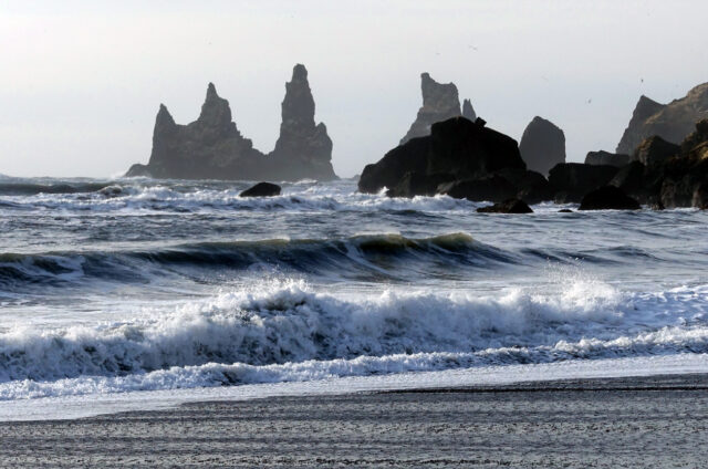 Skalní jehly, Dyrhólaey, Island