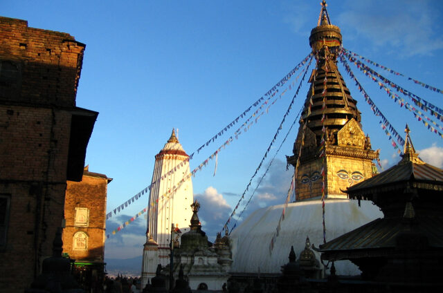 Stúpa Swayambunath, Káthmándú, Nepál