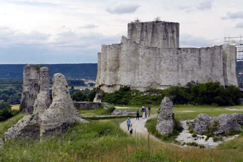 Středověký hrad Gaillard, Rouen, Francie