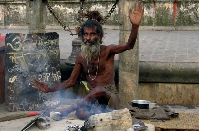 Svatý Sádhů, Pašupatináth, Káthmándú