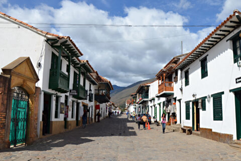 Uličky koloniální Villa de Leyva, Kolumbie