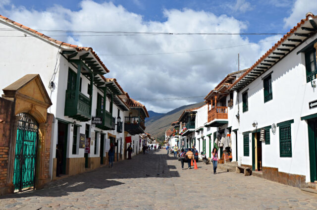 Uličky koloniální Villa de Leyva, Kolumbie