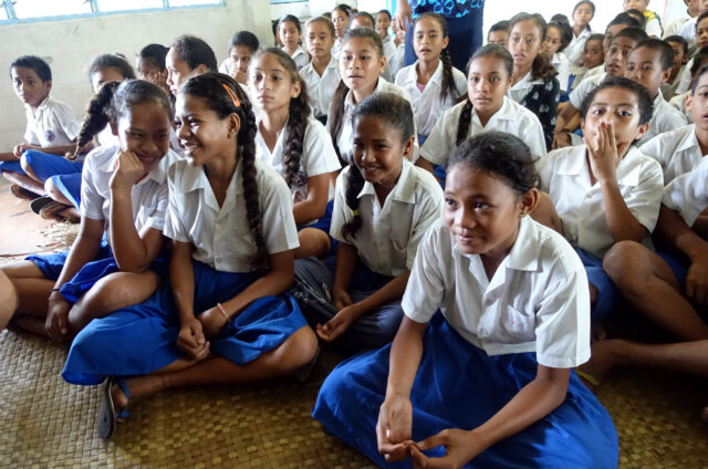 Ve škole v Asau, ostrov Savai´i, Samoa