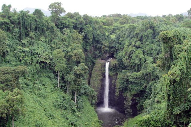 Vodopád Sopo´aga, ostrov Upolu, Samoa