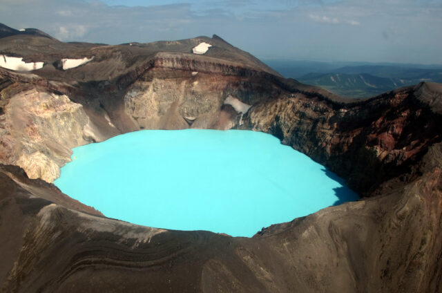 Vulkán Malý Semjačik, Kamčatka, Rusko
