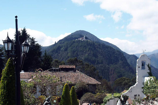 Vyhlídka na Cristo Rey, Vrch Monserrate, Kolumbie