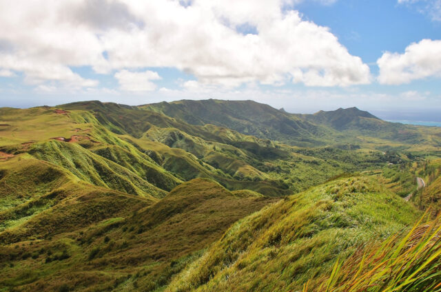Výhledy z Mt. Jumullong Manglo, Guam
