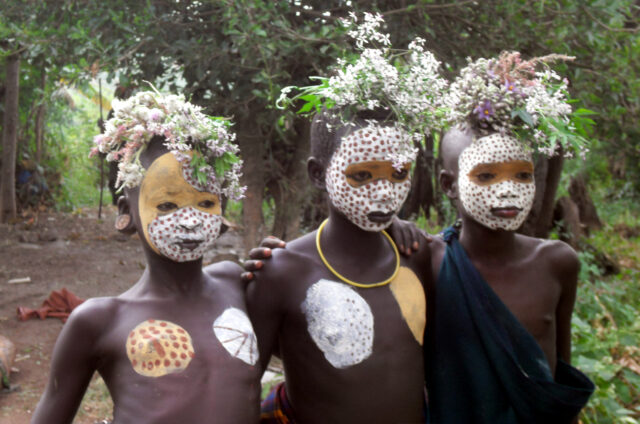 Zdobení kmene Karo, Etiopie