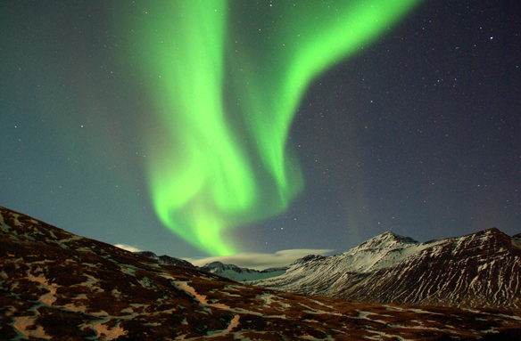 Polární záře nad Islandem, Island