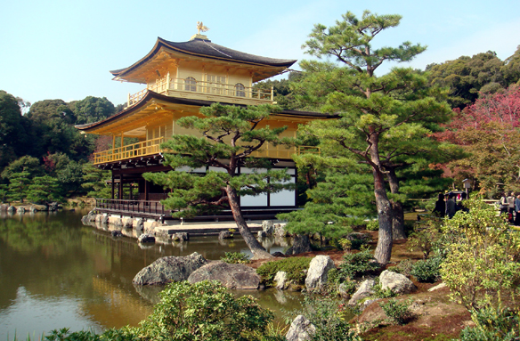 Zlatý pavilon, Kjóto, Japonsko