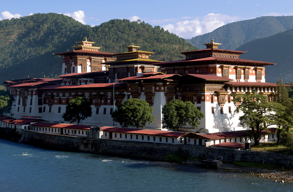 Hrad Punakha Dzong, Bhútán