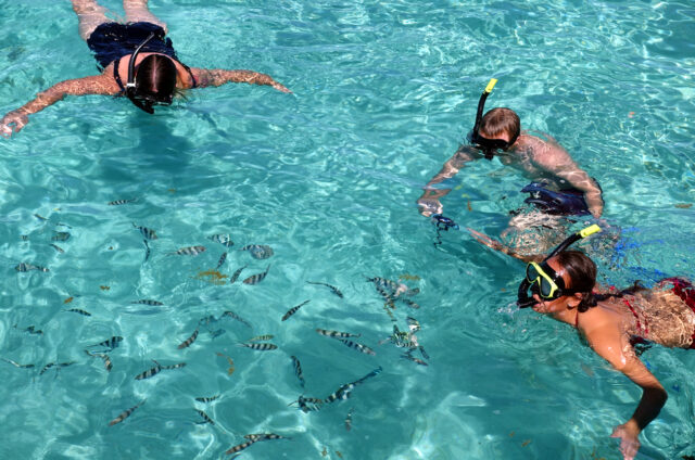 Šnorchlování na Sand Bank, Mamanuca, Fidži