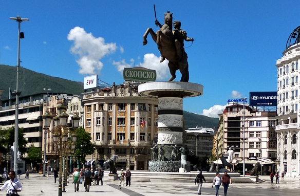 Socha Alexandra Makedonského, Skopje, S. Makedonie