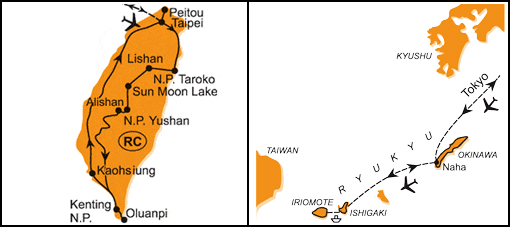 Mapa - 1082/OKINAWA, OSTROVY RJÚKJÚ A OSTROV TCHAJ-WAN – JINÁ ČÍNA