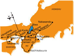 Mapa - 1021/DO SRDCE JAPONSKA NA FESTIVAL GION, DO ALP A NA SUMO