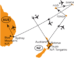 Mapa - 1131/AUSTRÁLIE A OCEÁNIE – AUSTRÁLIE, NOVÝ ZÉLAND, FIDŽI, TONGA A SAMOA