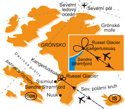 Mapa - 0201/TREK JIHOZÁPADNÍM GRÓNSKEM – KALAALLIT NUNAAT