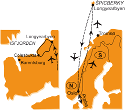 Mapa - 0211/ŠPICBERKY – OSTROVY LEDNÍHO MEDVĚDA