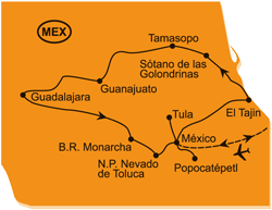 Mapa - 0321/ZÁZRAKY MEXIKA – OKRUH OPRAVDOVÝM SRDCEM ZEMĚ