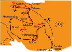 Mapa - 0661/ÍRÁN – KRÁSA SKRYTÁ POD ČÁDOREM