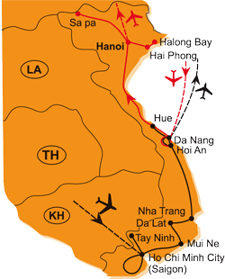 Mapa - 0841/SEVERNÍ VIETNAM – ZEMĚ VZDÁLENÁ I BLÍZKÁ