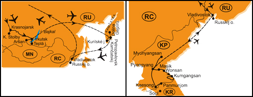 Mapa - 0942/RUSKO A KLDR