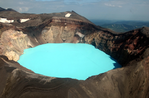 Vulkán Malý Semjačik, Kamčatka, Rusko
