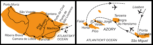 Mapa - 0182/MADEIRA A AZORY