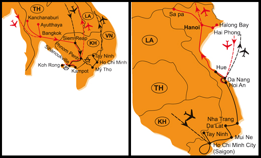Mapa - 0863/KAMBODŽA, JIŽNÍ A STŘEDNÍ VIETNAM